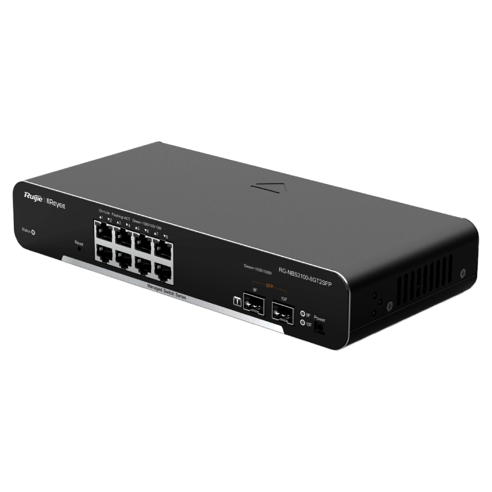 Комутатор Ruijie Reyee RG-NBS3100-8GT2SFP керований 10-портовий без PoE — изображение 3