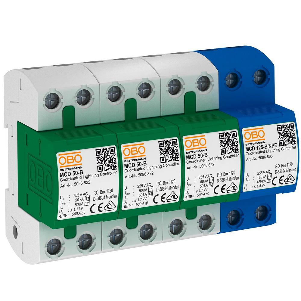 Обмежувач перенапруг OBO Bettermann MCD 50-B 3+1 (5096879)