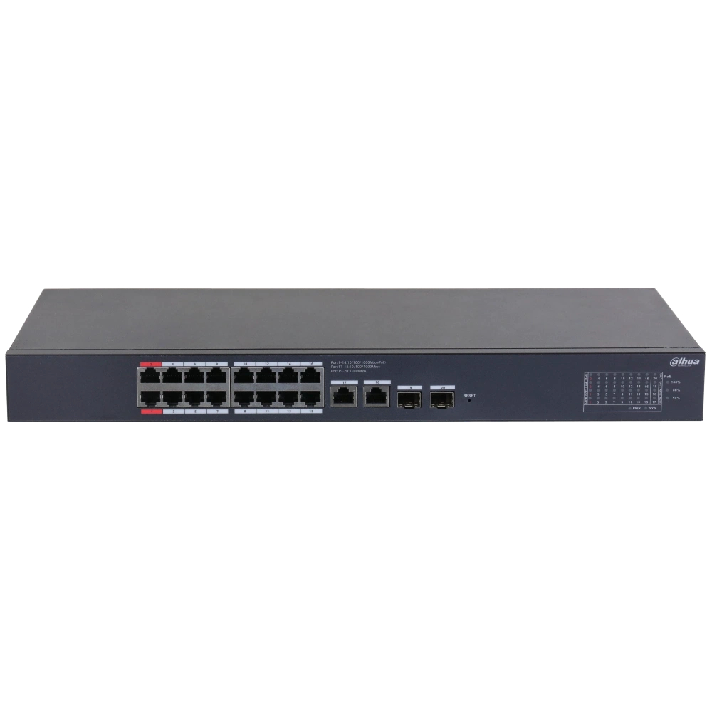 Керований PoE комутатор Dahua DH-CS4220-16GT-190 з 16 портами PoE