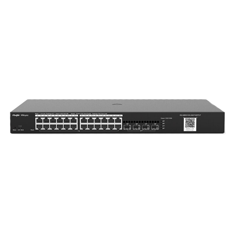 РоЕ-комутатор Ruijie Reyee RG-NBS3100-24GT4SFP-P 28-портовий гігабітний хмарний керований