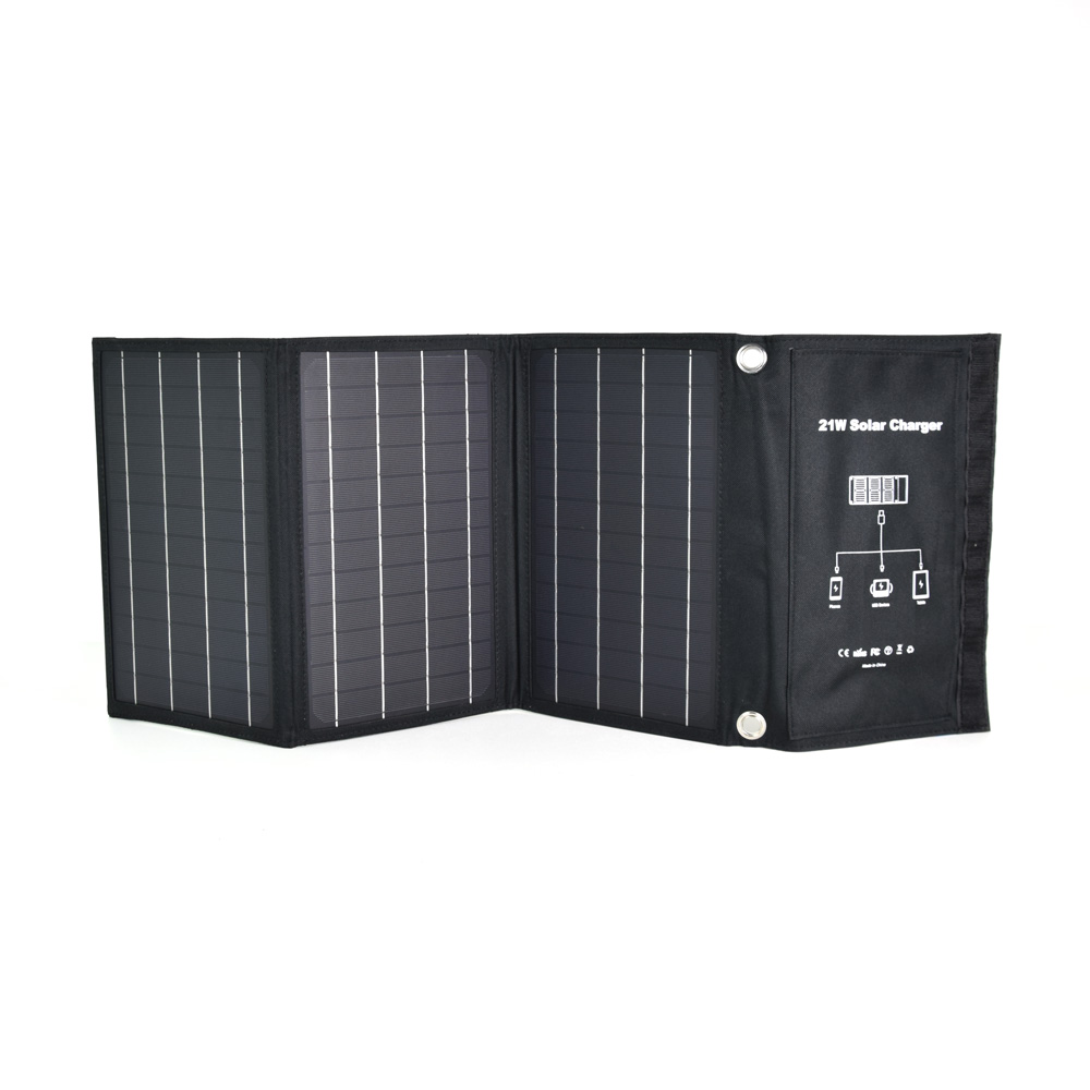 Комплект: сонячна панель 21W Solar Charge, повербанк FEB-292B 20 Вт + 22.5 Вт, кабель REMAX RC-068W — изображение 3