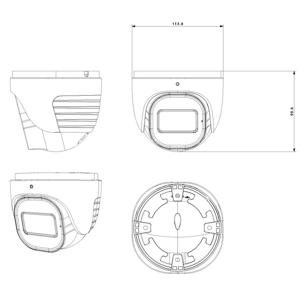 IP-відеокамера 4 Мп Provision-ISR DH-340ADSN-28-G (2.8 мм) з функцією активного стримування — изображение 2