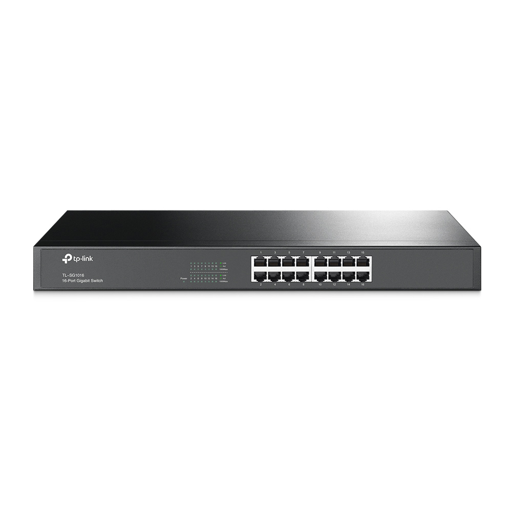 Комутатор TP-LINK TL-SG1016 16-портовий некерований гігабітний, встановлення в 19" стійку