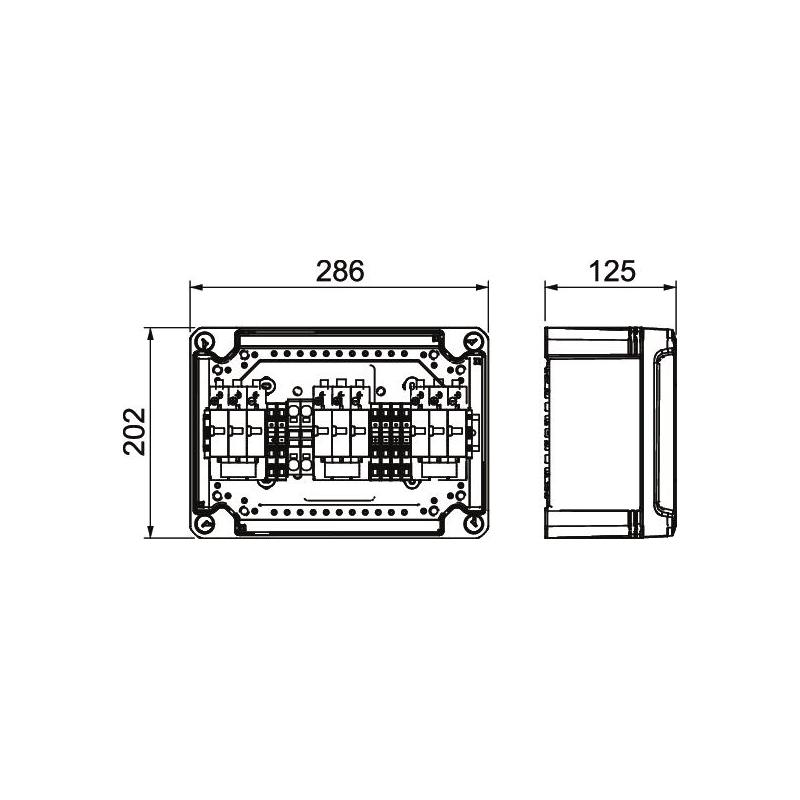 Коробка підключення генератора Тип І+ІІ з 3 MPP трекером, 900V DC (5088420) — изображение 2