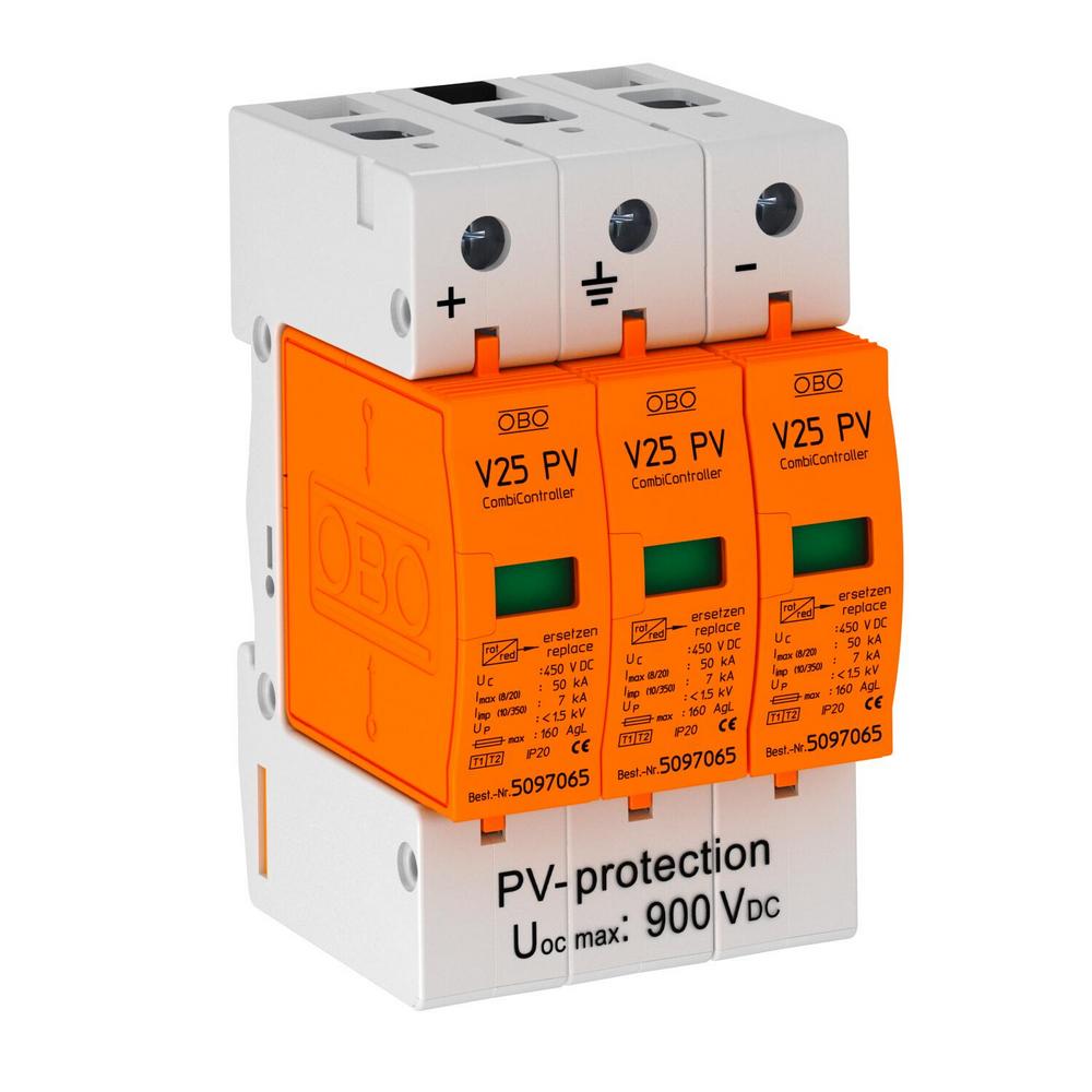 Обмежувач перенапруг OBO Bettermann Тип I+II V25-B+C 3-PH900 (5097447)