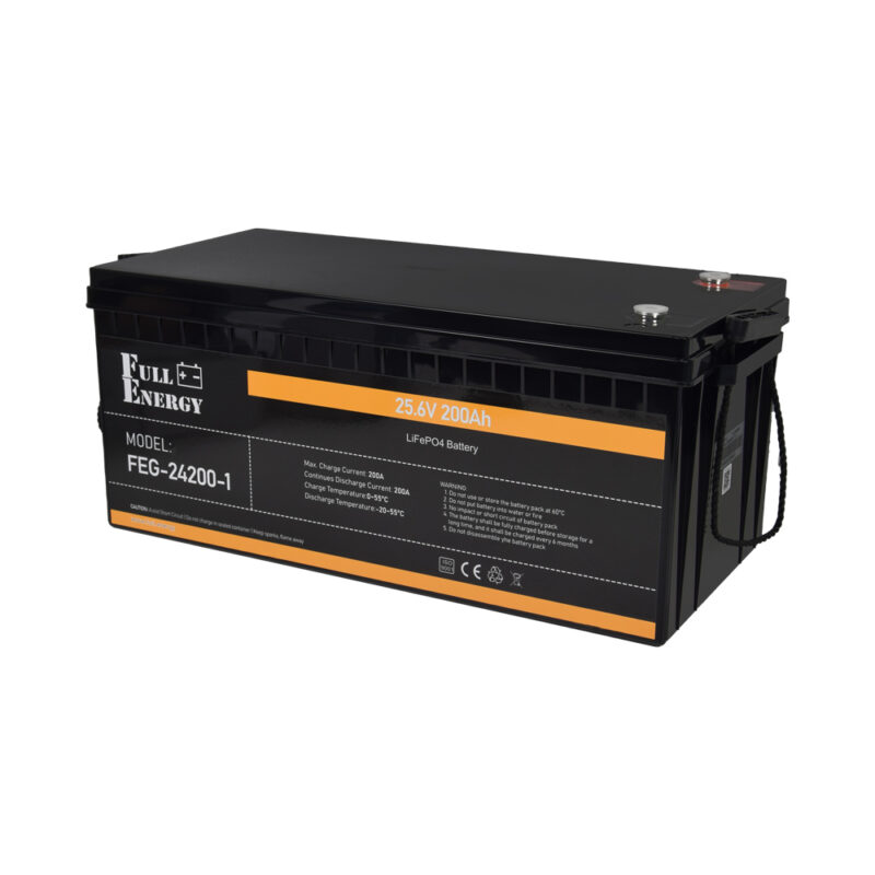 Акумулятор LiFePO4 Full Energy FEG-24200-1 25.6V 200Ah (5120Wh) з Bluetooth для інвертора, ДБЖ та сонячних систем