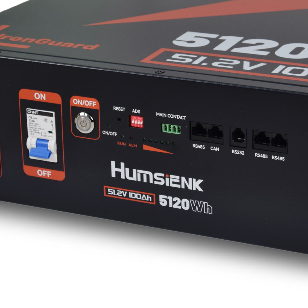 Акумулятор LiFePo4 HS48V100AH10 51.2В 100А·год (3U) 5.12кВт·год — изображение 2