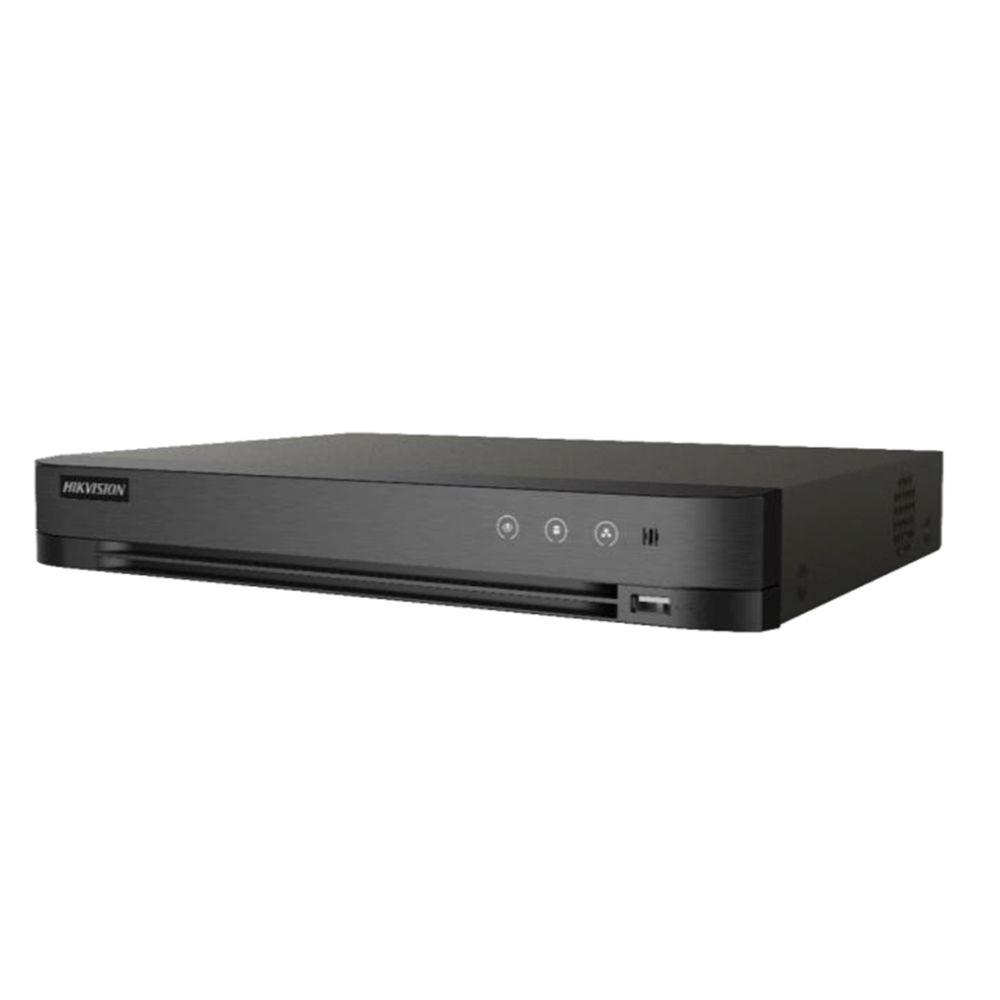 HD-TVI відеореєстратор 4-канальний 5 Мп Hikvision iDS-7204HUHI-M1/XT з підтримкою детекції облич для системи відеоспостереження