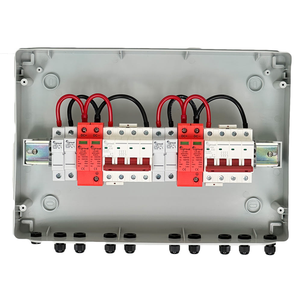 Сонячна PV розподільна коробка LQX2/2DC1000VB1-1532-PG, DC 1000В 2 входи 2 виходи, з блискавкозахистом — изображение 3