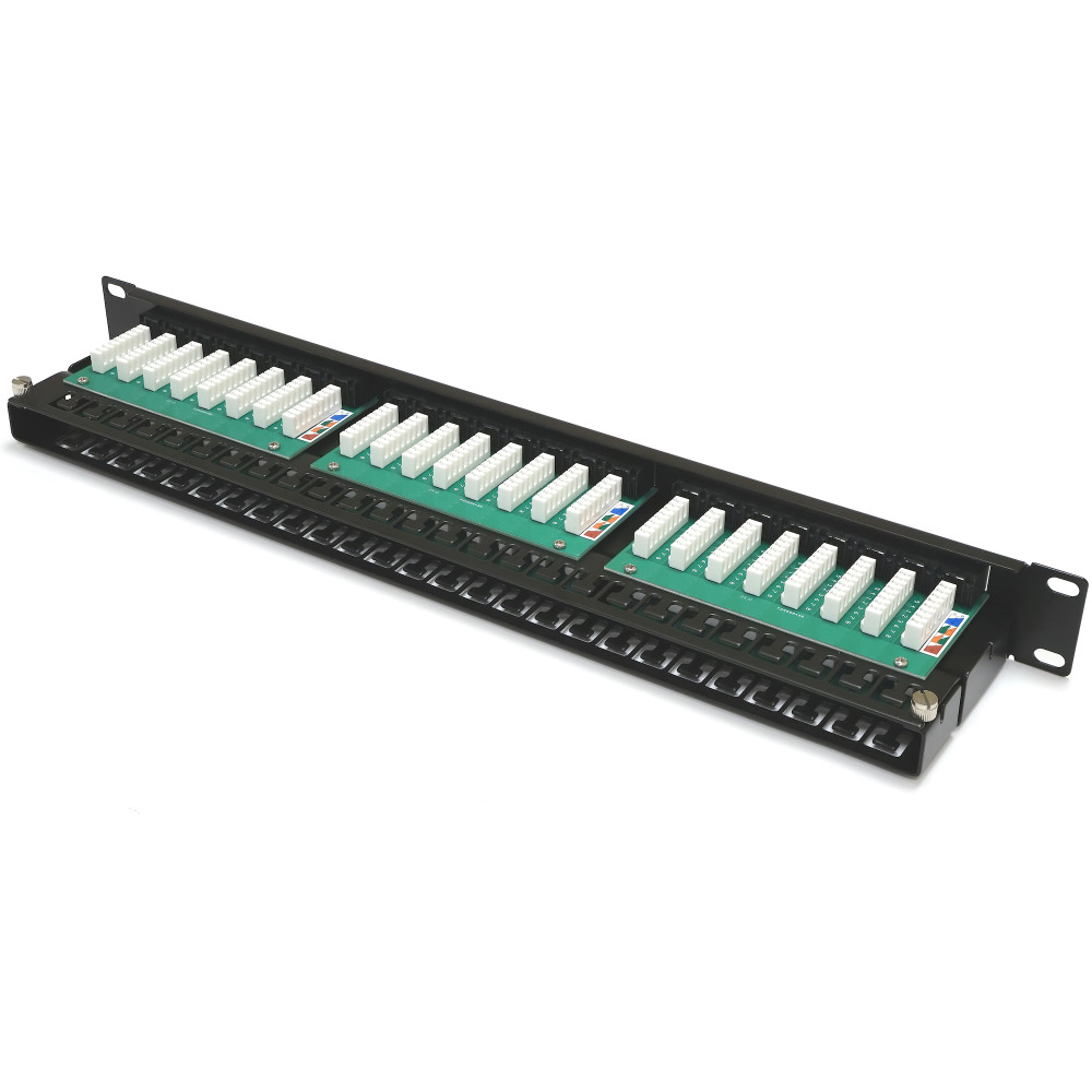 Патч-панель 19" 48xRJ-45 UTP, кат. 6, 1U, dual type, Kingda — изображение 3
