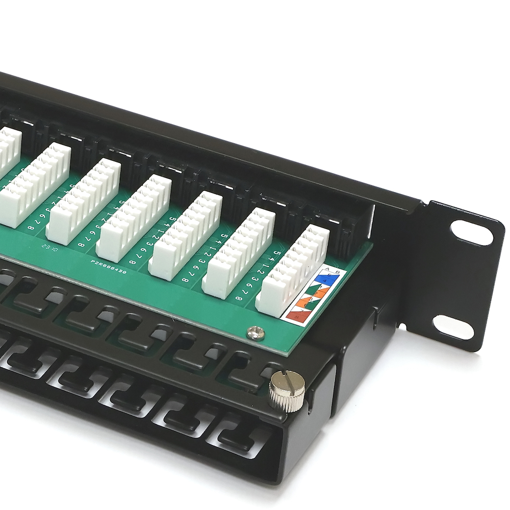 Патч-панель 19" 48xRJ-45 UTP, кат. 6, 1U, dual type, Kingda — изображение 4
