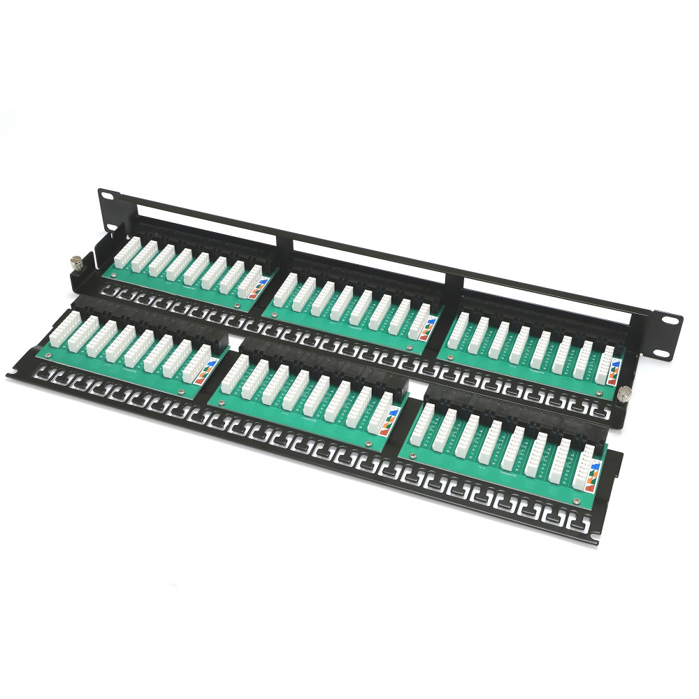 Патч-панель 19" 48xRJ-45 UTP, кат. 6, 1U, dual type, Kingda — изображение 5