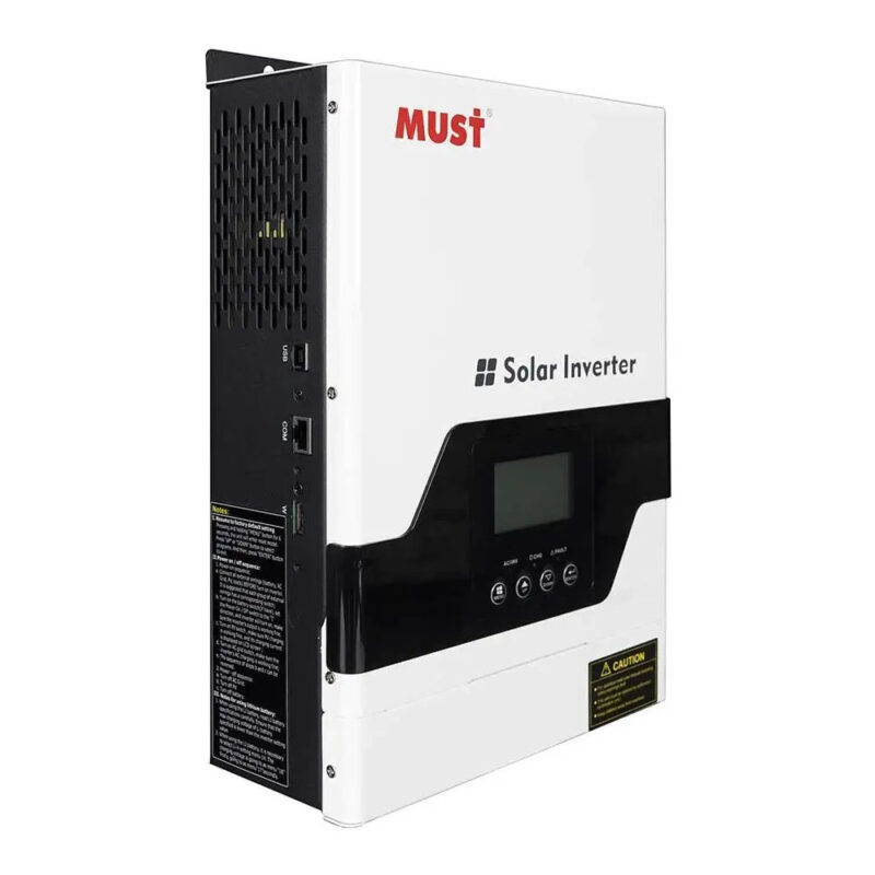 Гібридний інвертор MUST PV18-1512VPM, 1500W, 12V, струм заряду 10/20A, 160-275V, MPPT (60А, 15-145 Vdc)