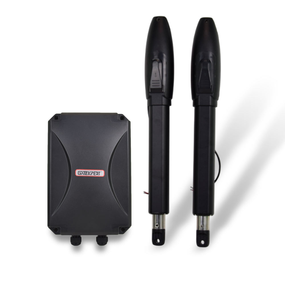 Автоматика для розпашних воріт GATEXPERT SW300DC Black (dual arms) комплект