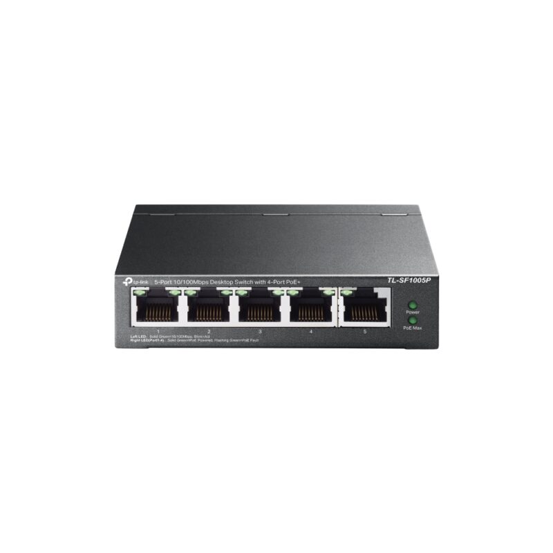 Комутатор TP-LINK TL-SF1005P 5xFE/4xPoE 56W некерований