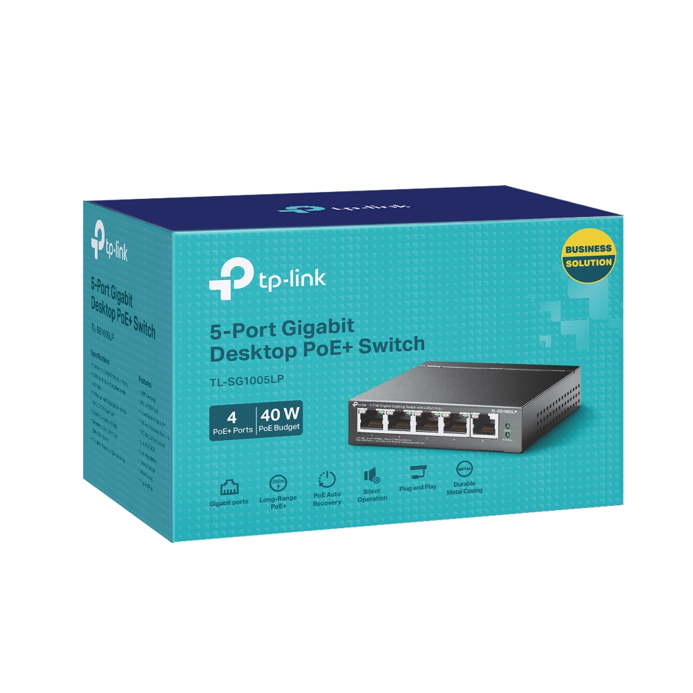 Комутатор TP-LINK TL-SG1005LP 5xGE/4xPoE+ 40W некерований 250м — изображение 6