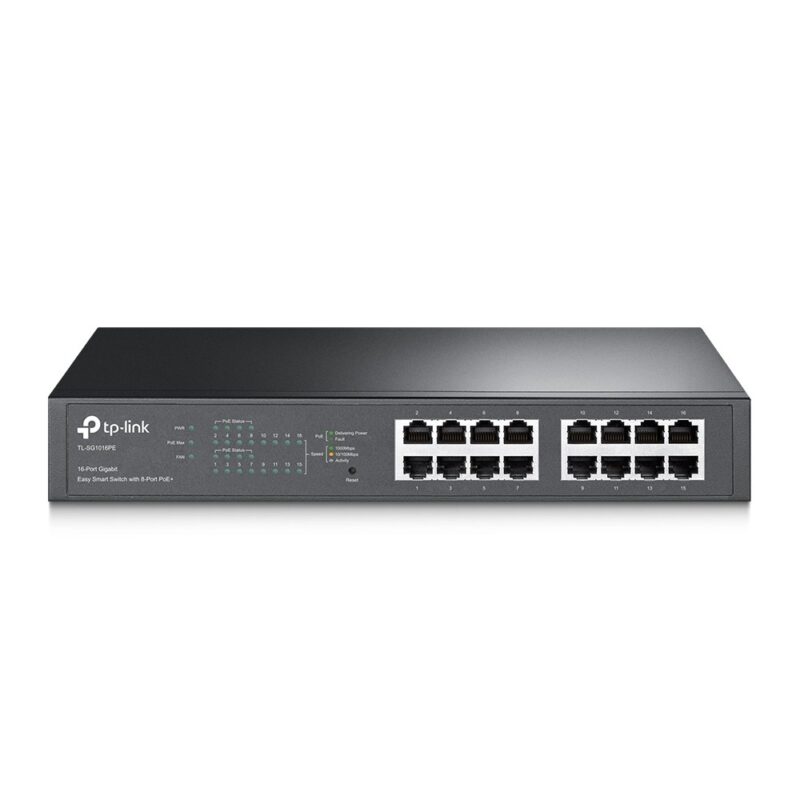 PoE-комутатор TP-Link TL-SG1016PE 16xGE/8xPoE+ EasySmart 13" 1U