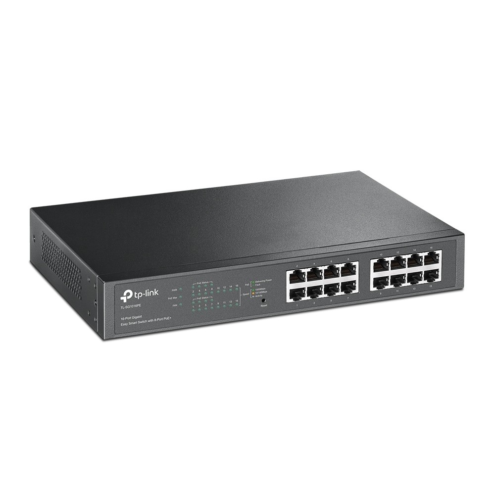PoE-комутатор TP-Link TL-SG1016PE 16xGE/8xPoE+ EasySmart 13" 1U — изображение 2
