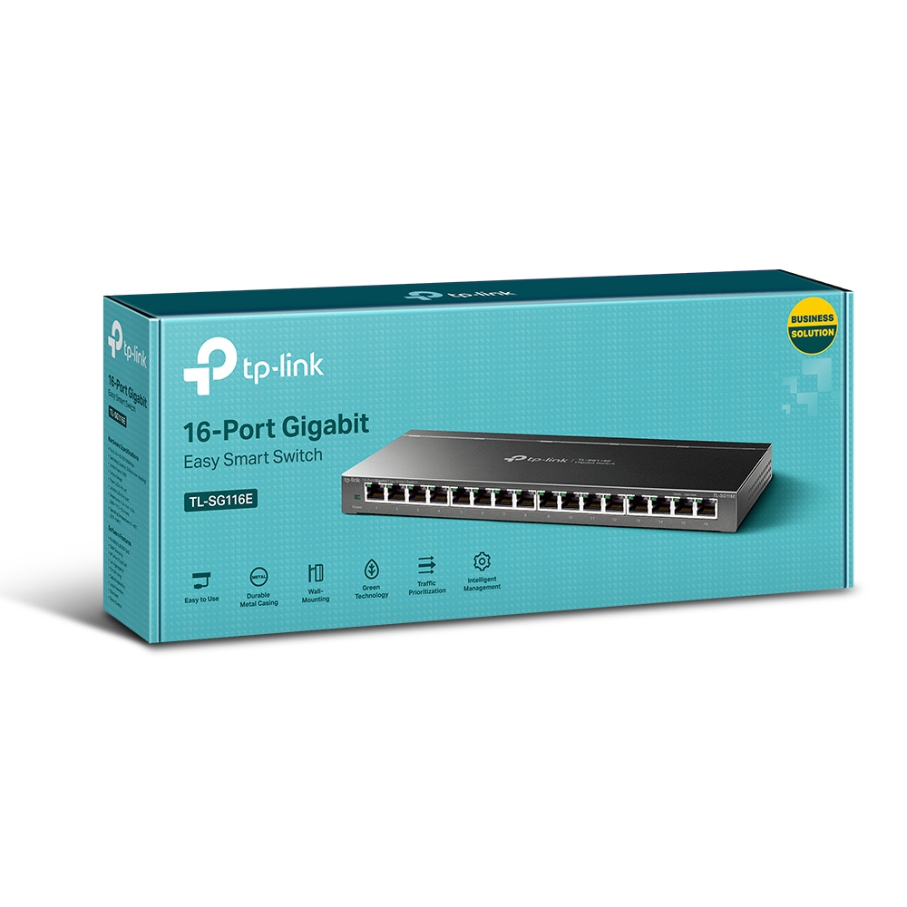 Комутатор TP-Link TL-SG116E Easy Smart 16-портовий гігабітний керований — изображение 2