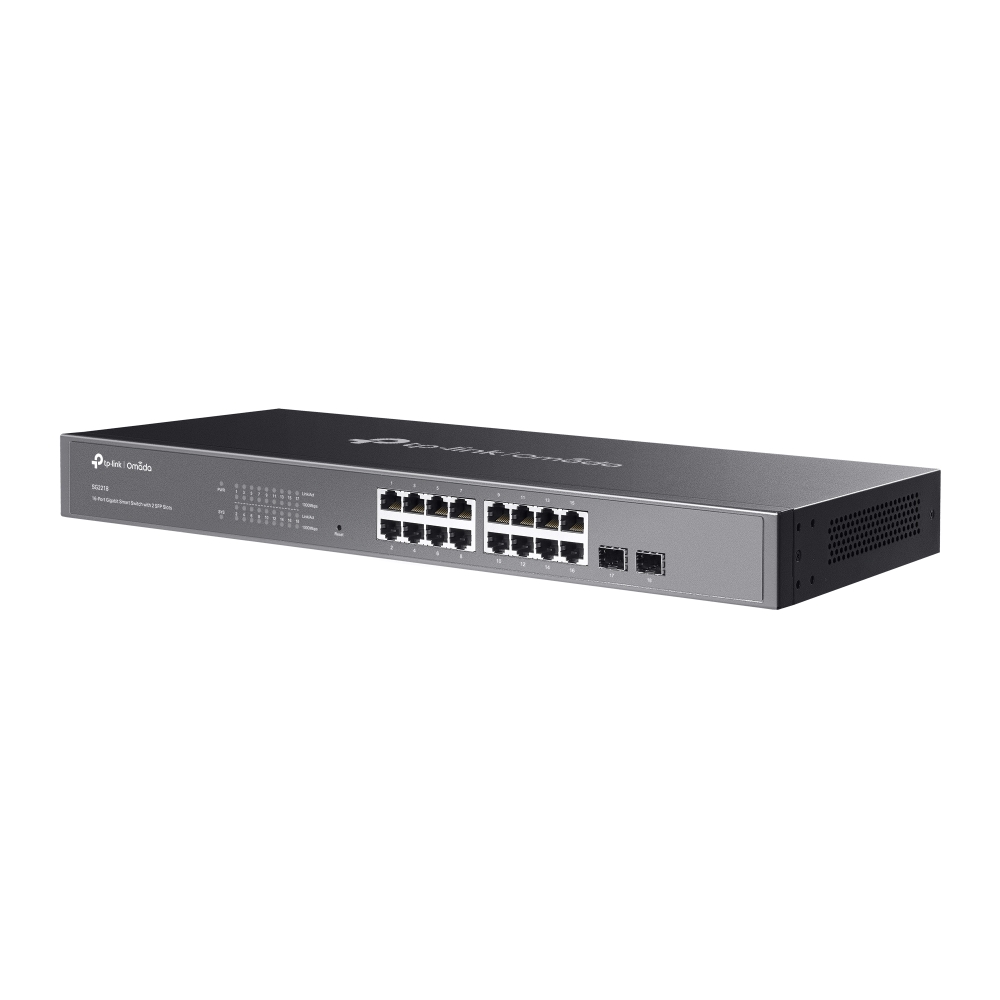 Комутатор TP-LINK TL-SG2218 16x1GE 2xSFP L2 Smart Switch 19" 1U — изображение 2