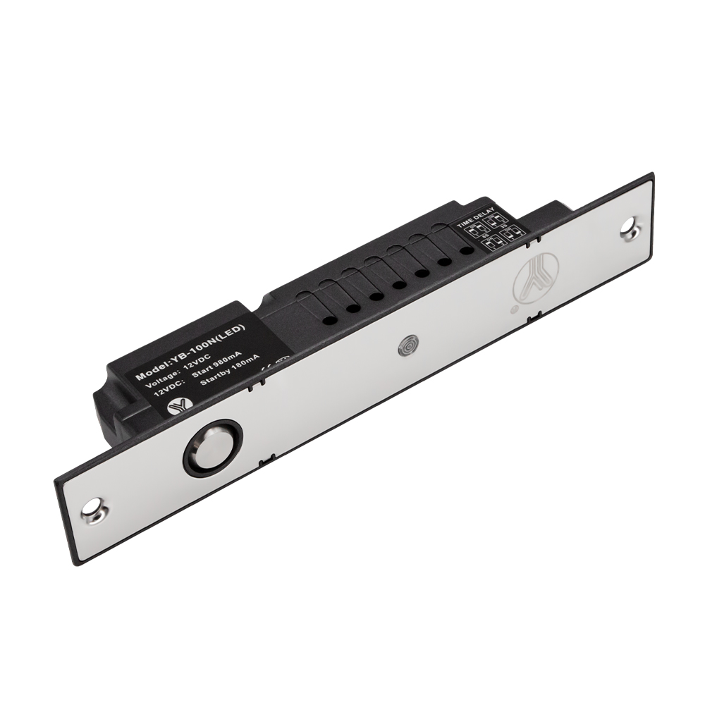 Ригельний замок Yli Electronic YB-100N(LED)-2P врізний з LED індикацією для системи контролю доступу — изображение 2