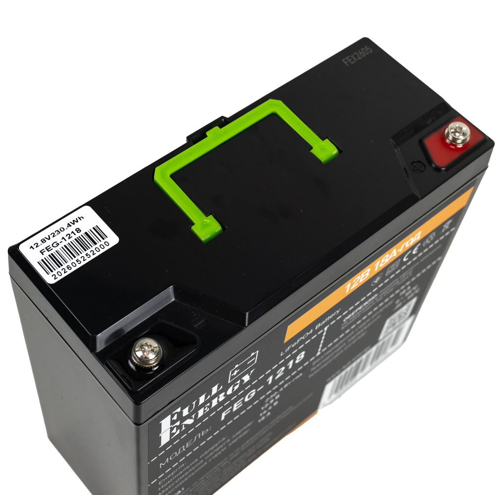 Акумулятор LiFePO4 12.8В 18А·год 230 Вт·год Full Energy FEG-1218 orange для ДБЖ — изображение 3