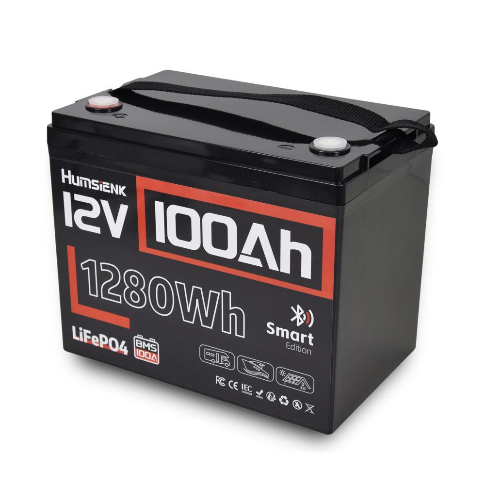 Акумулятор LiFePO4 HS12V100AH10 12.8В 100А·год з Bluetooth