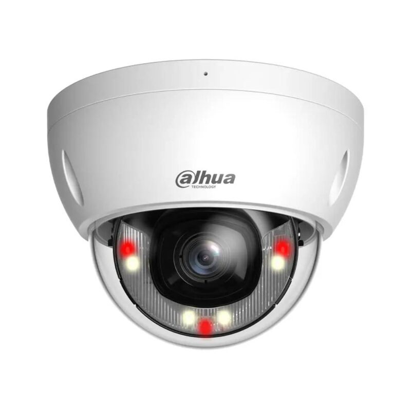 IP-відеокамера 8 Мп Dahua DH-IPC-HDBW2849E-S-IL (2.8 мм) з подвійним підсвічуванням та мікрофоном для системи відеонагляду