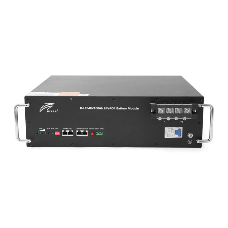 Акумуляторна батарея Ritar LiFePO4 48V 100Ah 4800Wh BMS100@16S