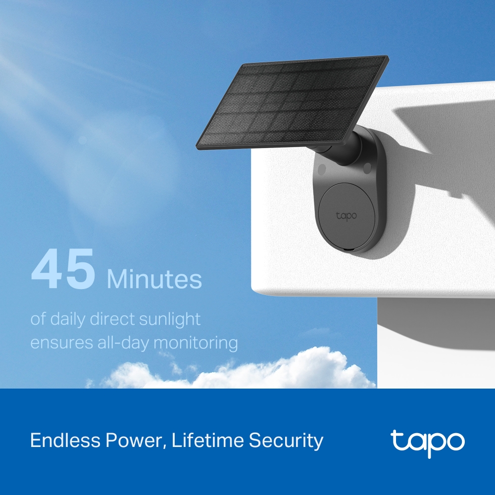 Комплект розумної бездротової камери TP-LINK TAPO C411 KIT 2K QHD та сонячної панелі — изображение 4